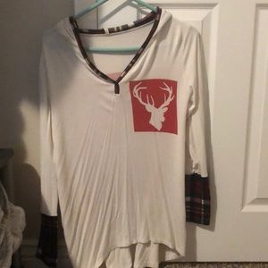 Hooded pajama top,  used not a lot,  no stains